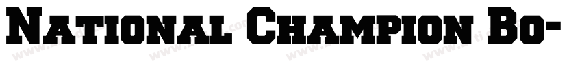 National Champion Bo字体转换